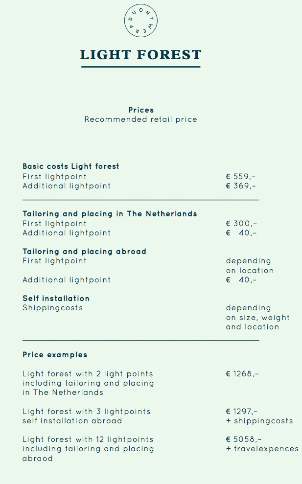 light-forest-pricing