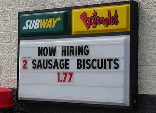 How does one become -- a sausage biscuit -- really?